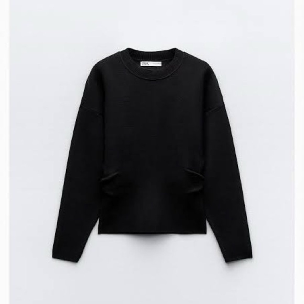 Zara Crewneck Double Knit Sweater
